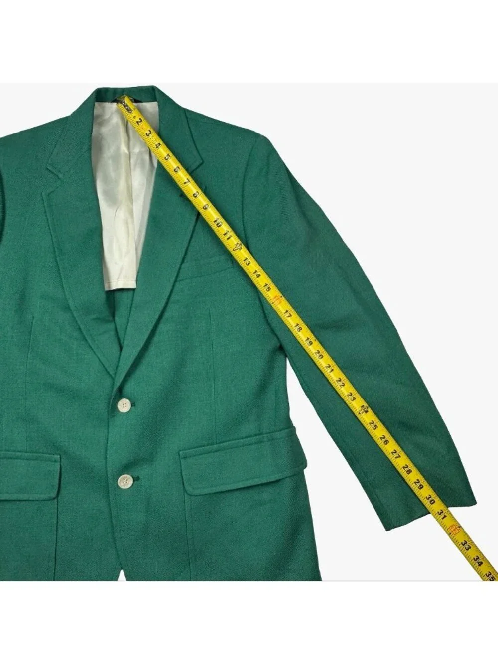 VTG Burdines Men’s Wool 2-Button Blazer Kelly Green • 40R